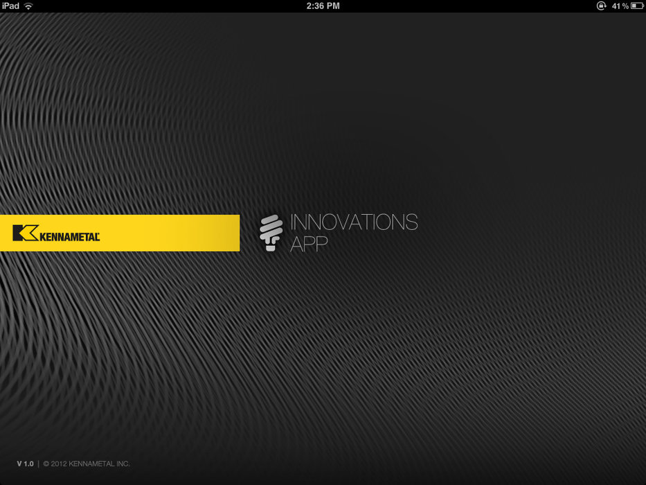 Presentación de la nueva aplicación “Kennametal Innovations” para iPad®